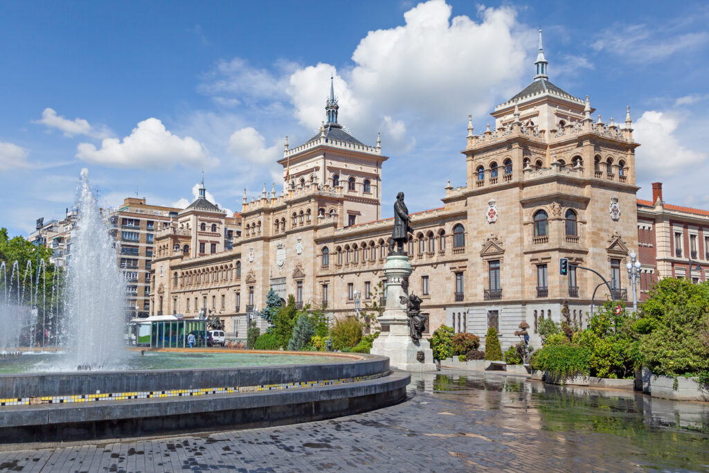 Cavalry Academy building on Zorilla square in Valladolid